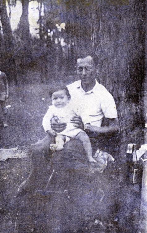 Edouard with his father